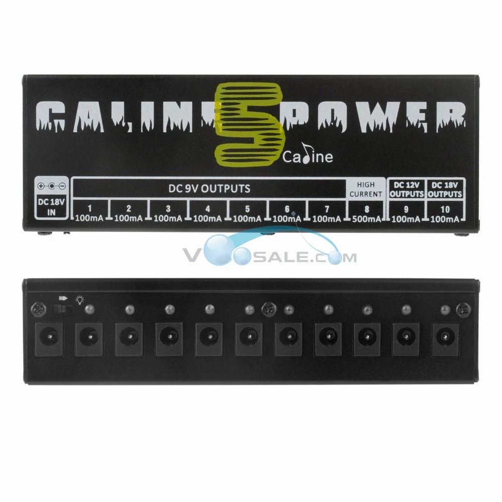 Caline CP-05 Effect Pedal Power Supply High Frequency 10 Outputs (9V, 12V, 18V) Voltage Protection Guitar Pedal Power 4 Caline CP-05 Effect Pedal Power Supply High Frequency 10 Outputs (9V, 12V, 18V) Voltage Protection Guitar Pedal Power 4