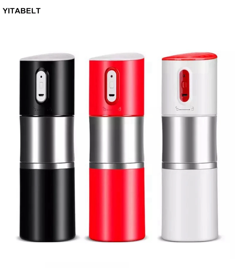 

Portable Electric Coffee Maker USB Charge Coffee Machine Stainless Steel Grinder Outdoor