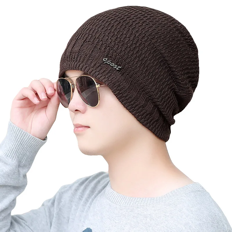 LOVINGSHA дизайн с буквами Skullies мешковатый капот теплые шапки для девушек женщин