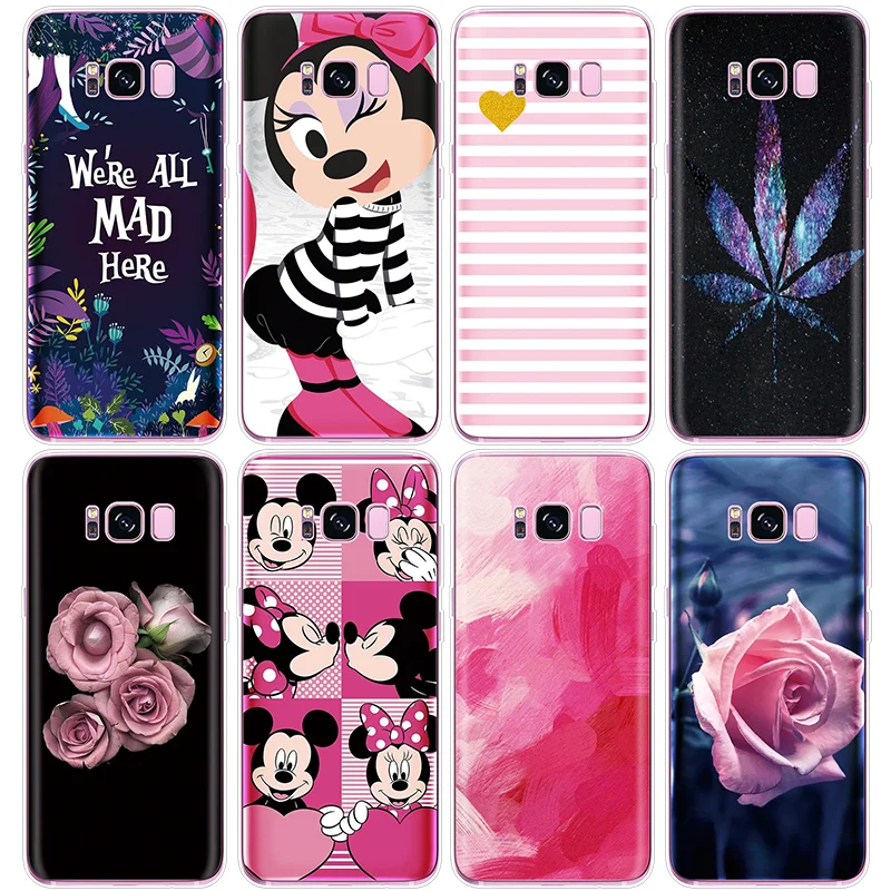 

Pink Cover For Samsung Galaxy J2 J3 J5 J7 Prime S6 S7 Edge S8 S9 Plus A3 A5 A6 A8 Note 8 9 2016 2017 2018 Flower TPU Case