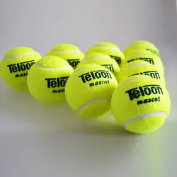 Бренд Качество Теннисный мяч для тренировок 100% синтетическое волокно хорошие резиновые для соревнований Стандартный теннисный мяч 1 шт