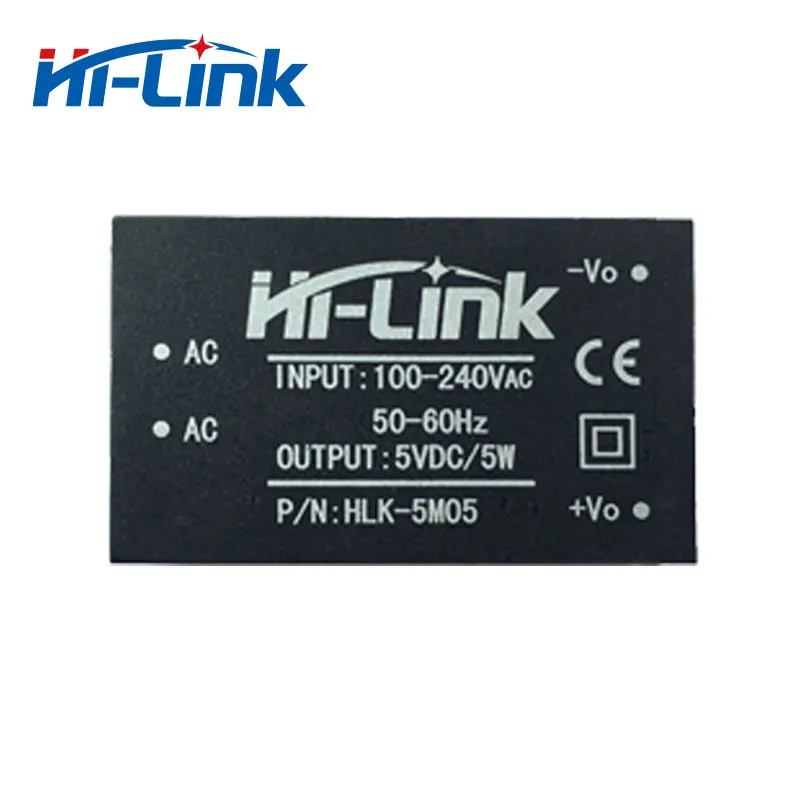 10pcs/lot HLK-5M05 AC DC 220V to 5V 5W mini power supply module intelligent household switch power supply module