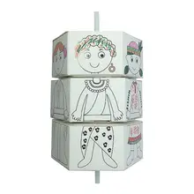 Детские бумажные 3D головоломки DIY Изменение цвета одежда бумажные кукольные наборы игрушки креативные ручной работы Творческие подарки для девочек и мальчиков