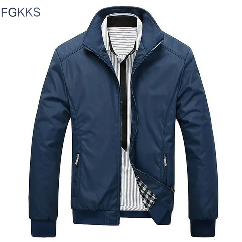 FGKKS новая весенняя модная куртка Мужская свободная повседневная мужская куртка спортивная куртка-бомбер мужские куртки и пальто