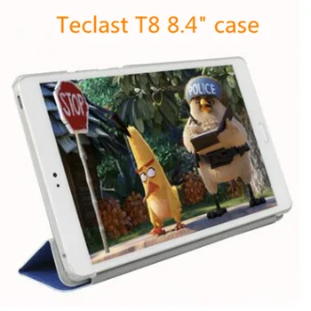 

High quality PU Leather Case cover For Teclast T8 8.4 inch Tablet protective case+Screen protector gifts