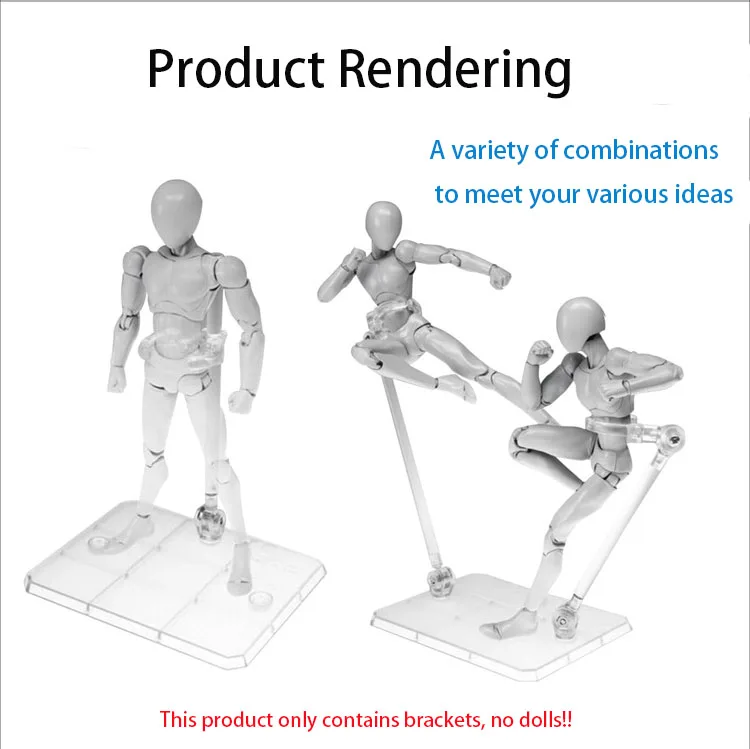 10 Pcs Action Figure Base Suitable Display Stand Bracket for 1/144 1/100 Hg/rg Sd Rabot/animation Stage Act Suit