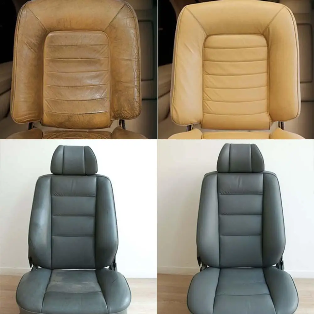 Car Leather Recoloring Balm Renew Restore Repair Color To Faded Scratched Leather For Couches Car Seats Clothing Purses