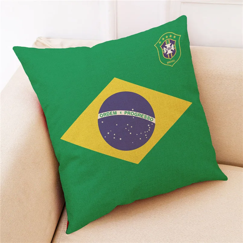 

New Arrival The 2018 Russia World Cup Home Decor Cushion Cover Soccer Decorative Pillowcovers Wholesale Free Shipping 30RL11