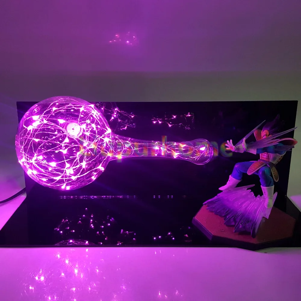 Dragon Ball Z Vegeta Final светодиодное освещение лампа Dragon Ball с изображением супер вегеты розовый цвет Kamehameha Led Электрический ночной Светильник