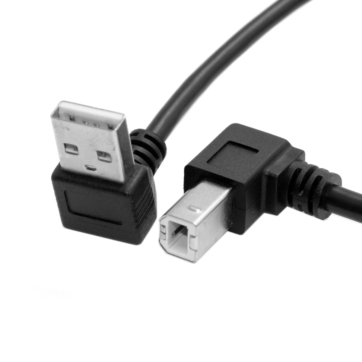 CY 35 см вниз Угловой USB 2 0 A штекер к B вверх 90 градусов принтер сканер HDD кабель|hdd