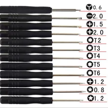 12 шт мобильный телефон ремонт мини Магнитная алюминиевая Отвертка из сплава набор