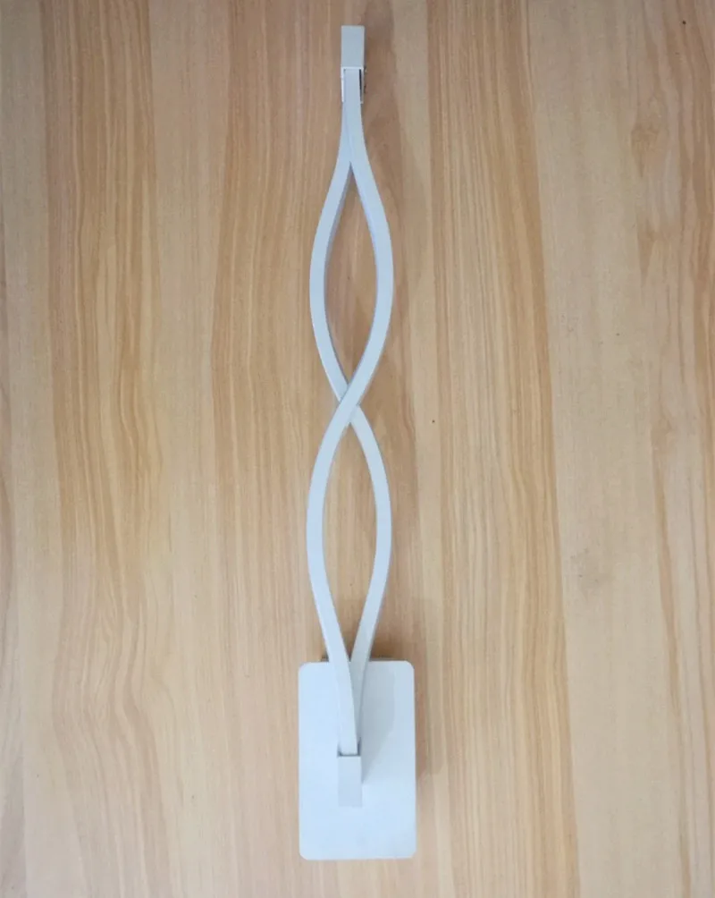 Современный простой 16 Вт 20 Вт Креативный светодиодный настенный светильник с алюминиевой волной, зеркальный светильник для спальни, коридора, телевизора, фоновый светильник ing - Цвет абажура: White Shell