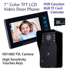 Free shipping 7 LCD TFT Video font b Door b font Phone Doorbell Intercom Monitor IR