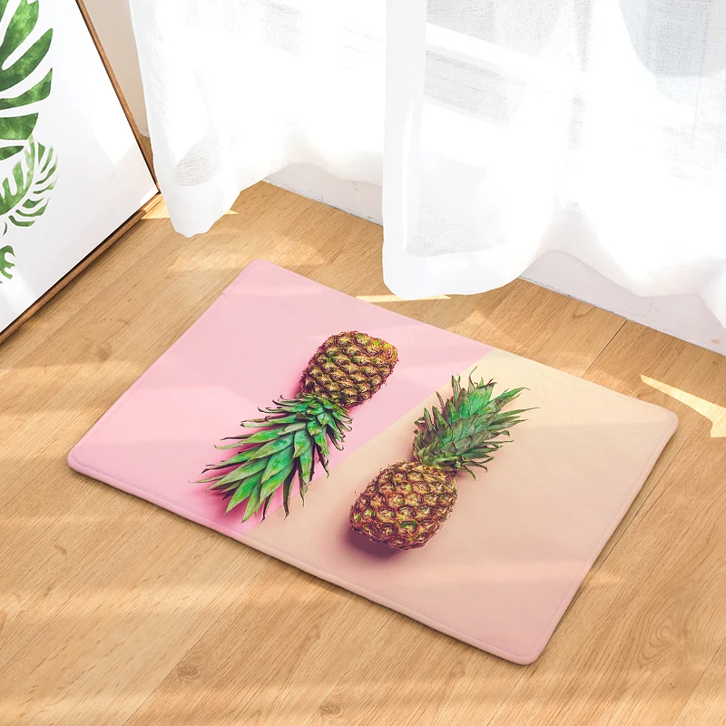 Cross-border law Laiwu 3d printing carpet pineapple bedroom home living room carpet cartoon printing mats mats custom