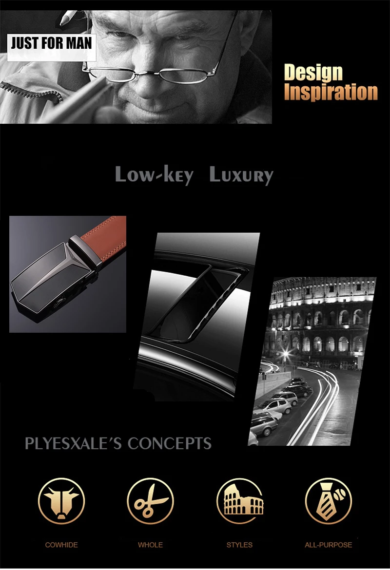 Plyesxale бренд коричневый пояс Для мужчин Роскошные Для мужчин дизайнерские высококачественные ремни из натуральной коровьей кожи и Ремни автоматический мужской кожаный ремень Cinturon G23