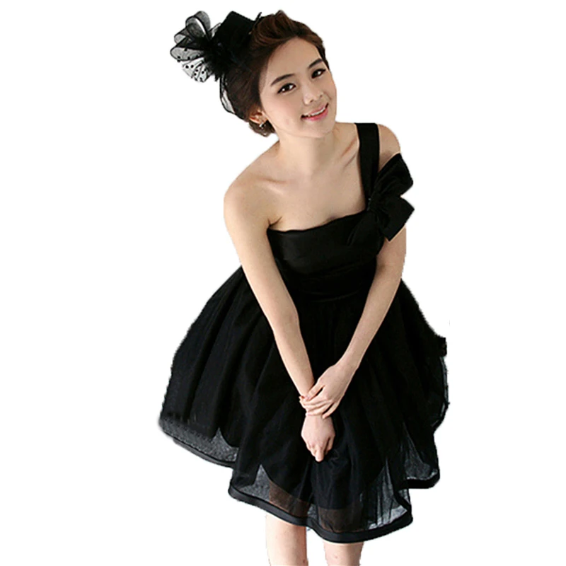 Black Bow Cocktail Dress