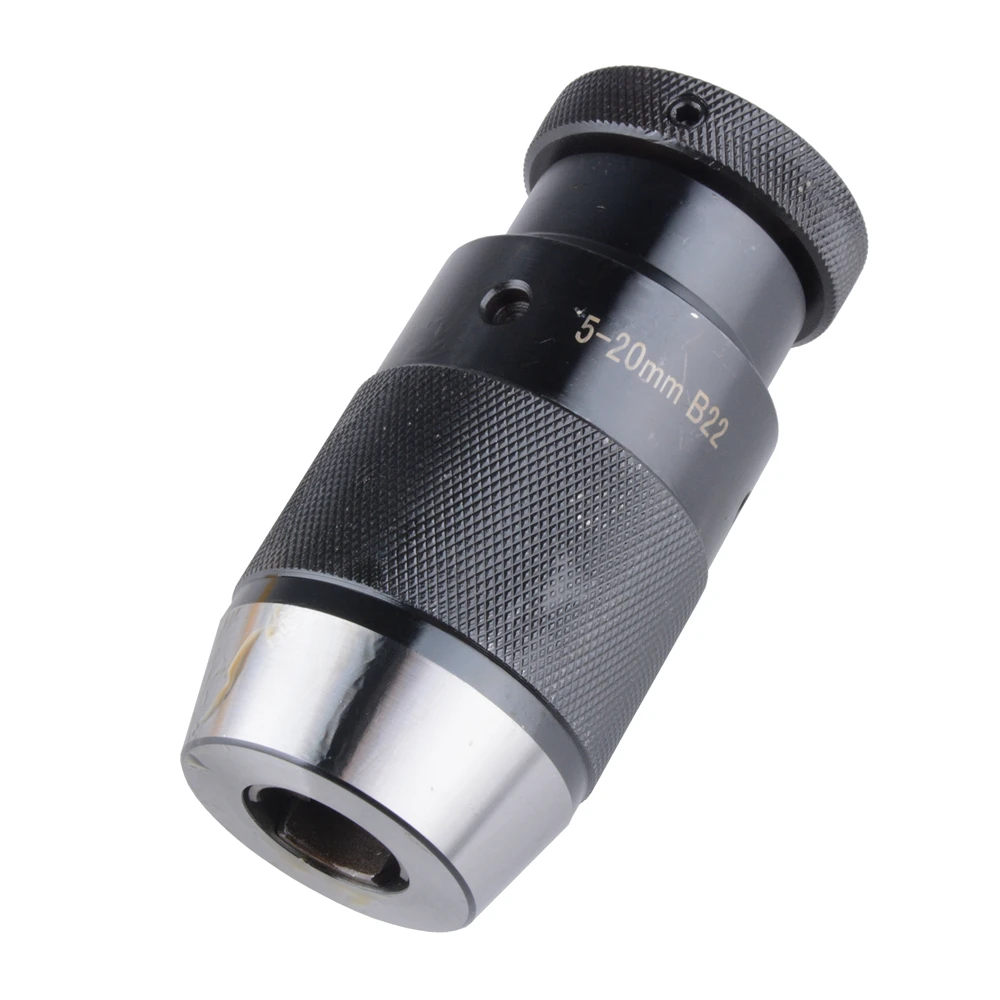 B22 5 20mm Keyless Drill Chuck Precision B22 Adaptor Lathe Self Tighten