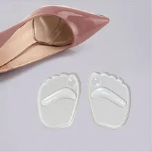 Palmilha do pé de gel de silicone, palmilha ortopédica macia de salto alto, almofadas antiderrapante para proteção dos pés, alívio da dor