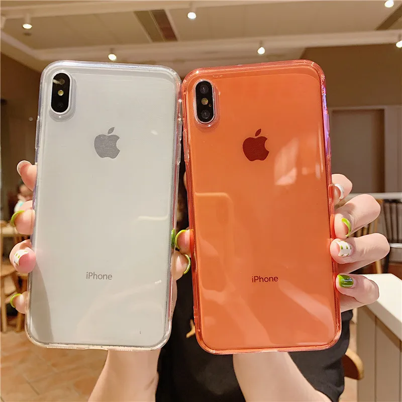 Прозрачный безрамный чехол для iphone 7 Чехол для iphone X XS Max XR 7 8 6 6S Plus задняя крышка прозрачный мягкий кремний чехол для телефона s