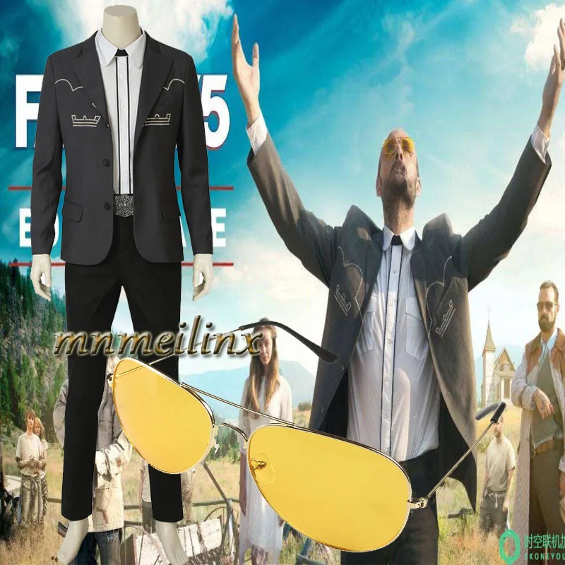 Hot New Far Cry 5 Inside Eden S Gate Father Joseph Seed Costume Halloween Christmas Men Outfit Full Suit Custom Made Clothes Movie Tv Costumes Aliexpress