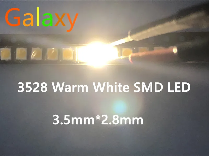 2000 шт. 1210 SMD SMT 3528 Светодиодный теплый белый блок питания PLCC-2 лампочка SMD чип для всех видов светодиодный свет