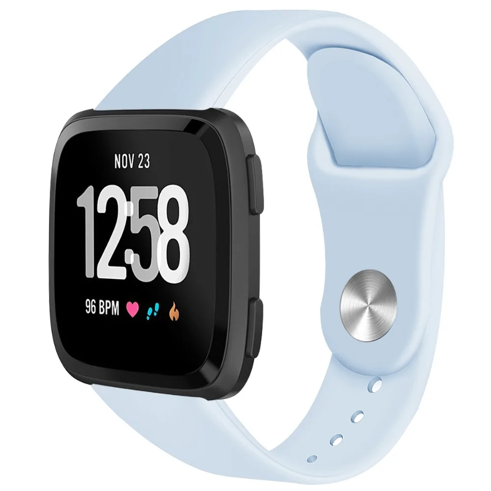 Силиконовый ремешок для fitbit versa/versa 2/versa litle ремешок reloj Браслет спортивный сменный ремешок для часов Часы Аксессуары