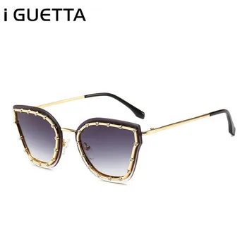 

iGUETTA Cat Eye Sunglasses Women 2019 Diamonds Designer Glasses Women High Quality Shade For Women Luxury Glasses UV400 IYJC371