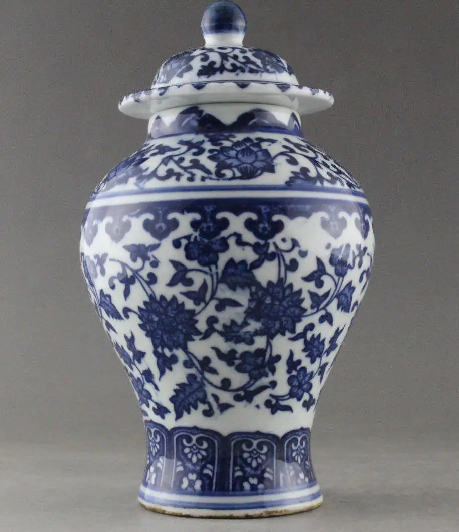 

Very good China Hand Painted flower Blue and White Porcelain vase & Jar