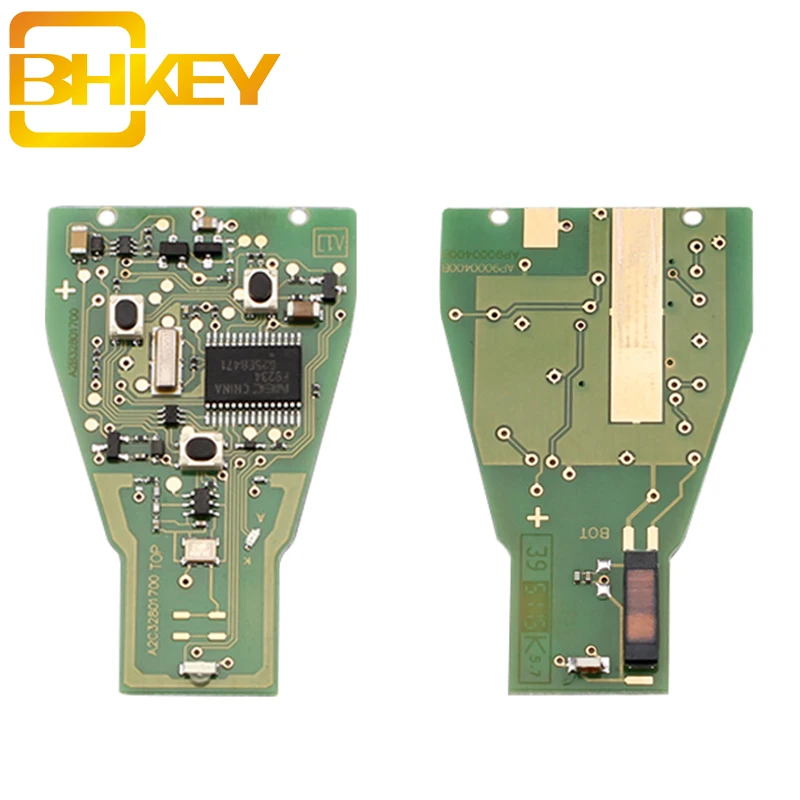 BHKEY 3 кнопки умный дистанционный автомобильный брелок для Benz 433 МГц для Mercedes Benz B C E ML S CLK CL Автомобильный ключ