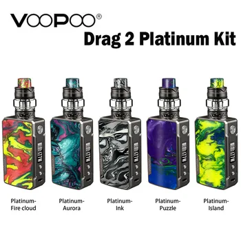 

VOOPOO Drag 2 Platinum Edition Kit 177W with Uforce T2 Tank 5ML Powered by 2 x 18650 & built-in 4400mAh battery Vape