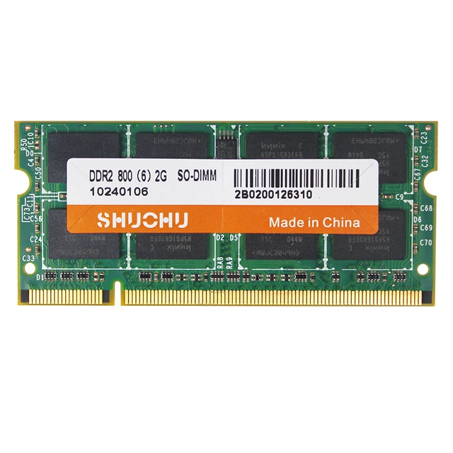 Best Offers Lifetime warranty Original RAM DDR2 2GB 2PCSX2G for intel DDR2 RAM 2GB 4GB 6400S SODIMM laptop notebook computer DDR2 memory 