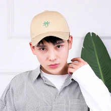 Летняя бейсбольная кепка, Хлопковая мужская шапка с вышивкой кокосовой пальмы, унисекс, женские и мужские кепки, бейсболка в стиле хип-хоп