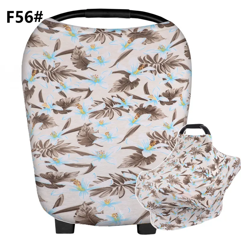Накидка для кормящих мам для мальчиков и девочек, дышащая и эластичная детская балдахин на автолюльку, идеально подходит для кормления грудью и коляски - Цвет: F56