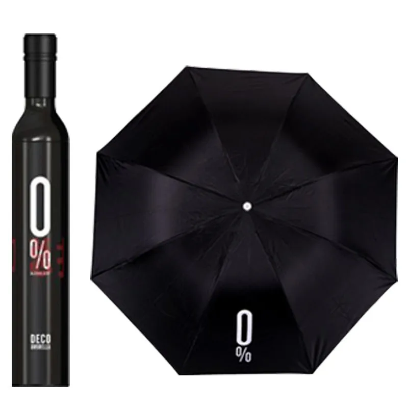

8K New 3 Folding Creative Wine Bottle Umbrella Sun-rain UV Mini Umbrella For Women Men Gifts Rain Gear Umbrella ON SALE
