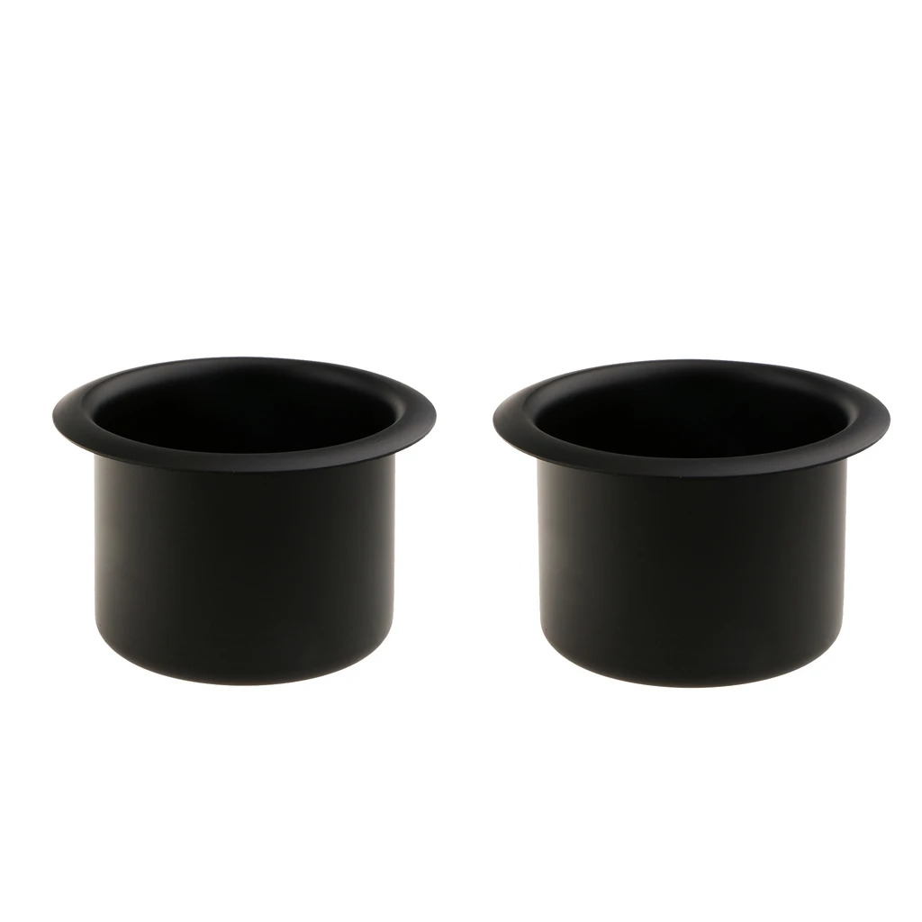 

2x Aluminum Alloy Cup Drink Holder for Marine Boat Car Truck Camper RV Black