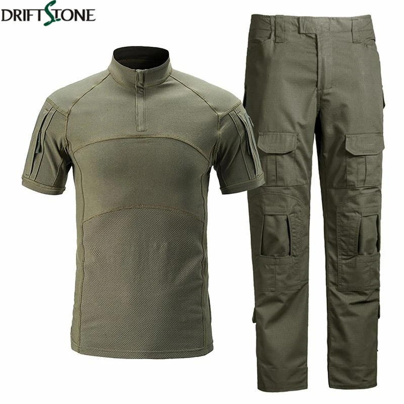 

Summer Men Camouflage Tactical Uniforms Airsoft T-shirts Paintball Cargo Pants Set Hunt Cloth Combat Suit Men Military Clothing