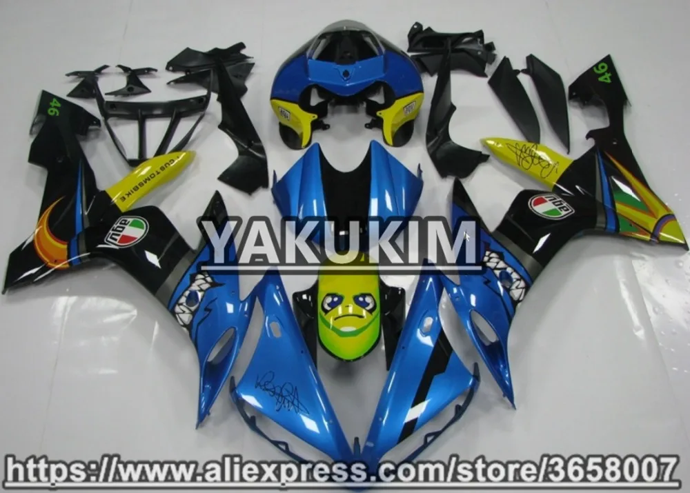YAKUKIM ABS Injection Fairing Kits For YAMAHA YZF R1 04-06 Year 2004 2005 2006 YZFR1 YZF1000 04 05 06 Motobike Fairings | Автомобили и