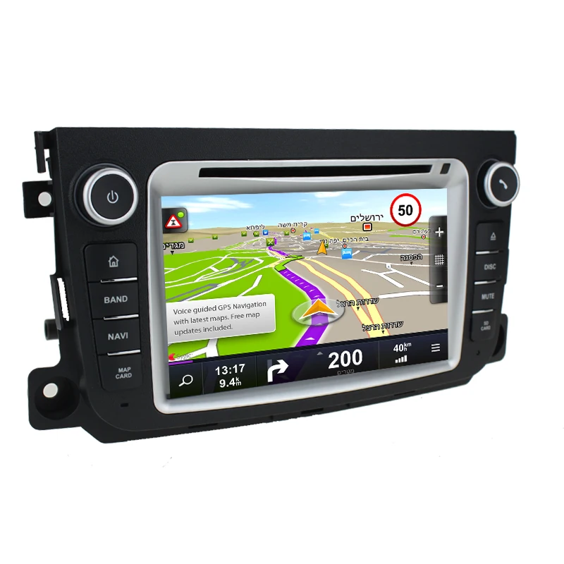 Sale HIFIF 7 inch Quad Core 2 GB Android 7.1 Car DVD player For Benz Smart Fortwo 2012- with Radio GPS/Bluetooth/maps/wifi 1024*600 2