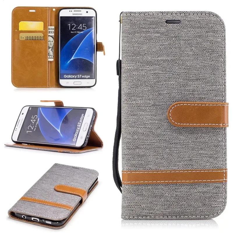 

Pu Leather Case For Samsung Galaxy S7 Edge S8 S9 S10 Plus Note 8 9 Cases Wallet Luxury Vintage Flip Cover Phone Stand Phone Fund