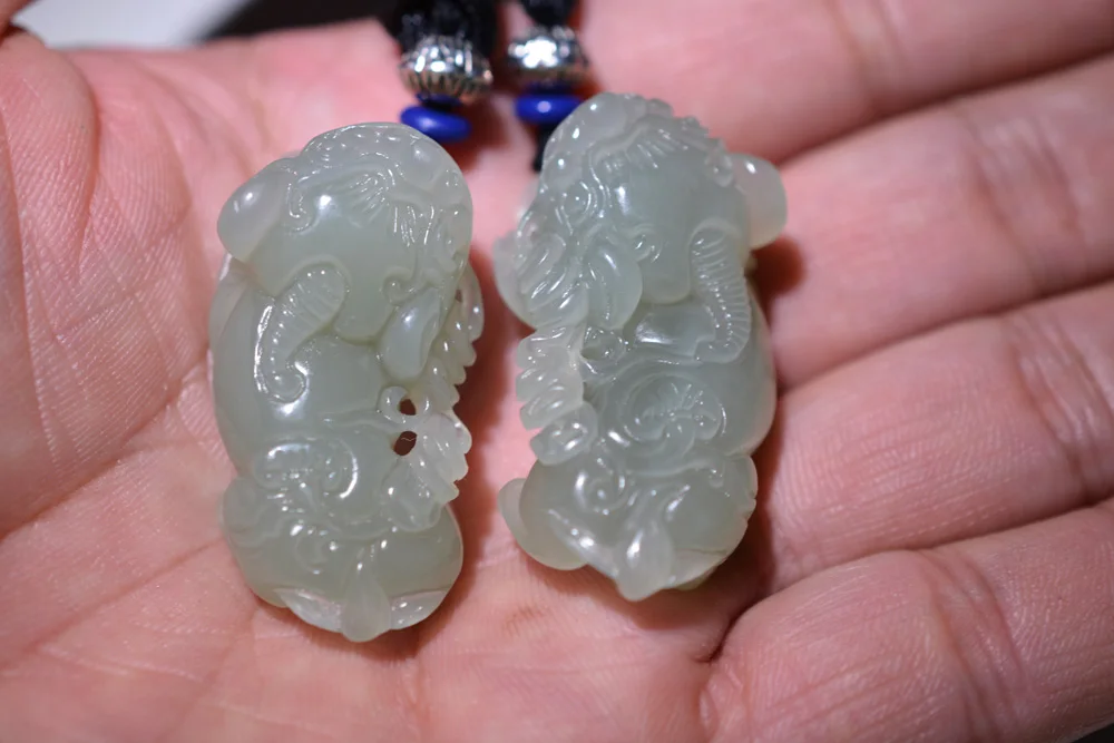 XinJiang HeTian Jade подвеска, Прямая поставка, счастливый амулет, пара влюбленных, отважных солдат, ожерелье для мужчин и женщин с цепочкой