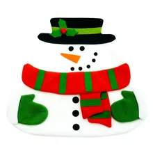 New Christmas Santa Claus Placemats Snowman Mat Place Mat Pads With Napkin Dinner Table Christmas Supplies Decorations New Year