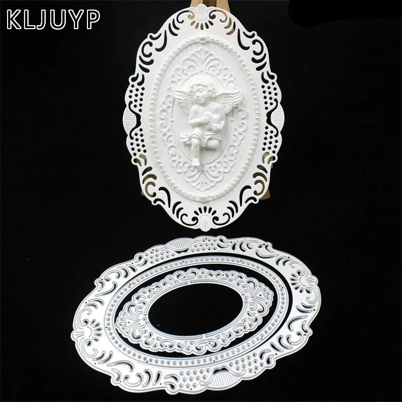 

KLJUYP New Frame Metal Cutting Dies Stencils for DIY Scrapbooking Stamp/photo album Decorative Embossing DIY Paper Cards