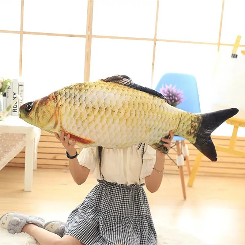 New Hot Simulation of Fish Cushion Plush Toys Dolls Stuffed Animal Pillow Sofa Car Decorative Creative Birthday Gift | Дом и сад