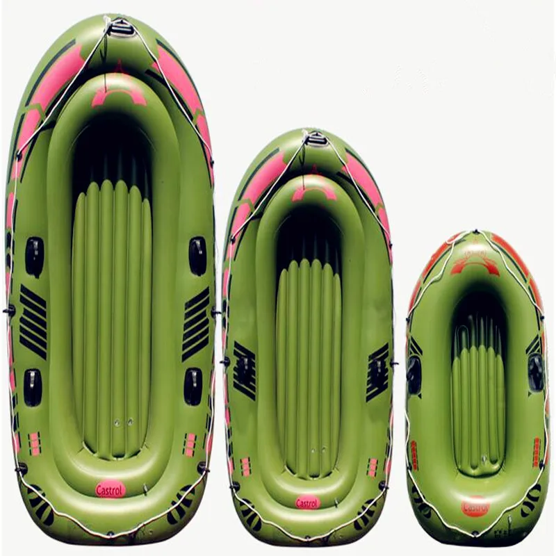 

inflatable rowing boat with spare parts 200kg bearing 1/2/3people thick wear-resistant inflatable boat double fishing boat