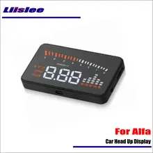 Liislee для Alfa Romeo spider автомобиля OBD2 превышение скорости Предупреждение головой вверх Дисплей безопасного вождения экранный проектор отражают свет