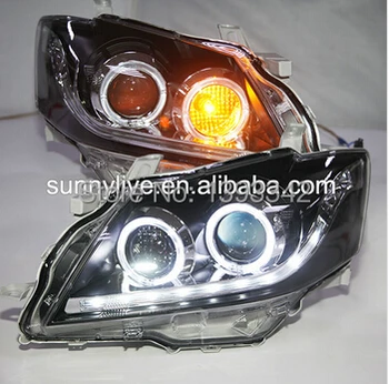 

FOR TOYOTA Camry V1 LED Angel Eye Head Lamp 2009-2011 Year Black Housing LF