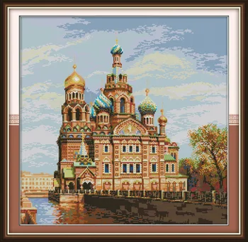 

Castle DMC Counted Chinese Cross Stitch Kits Printed Cross-Stitch Set Embroidery Needlework