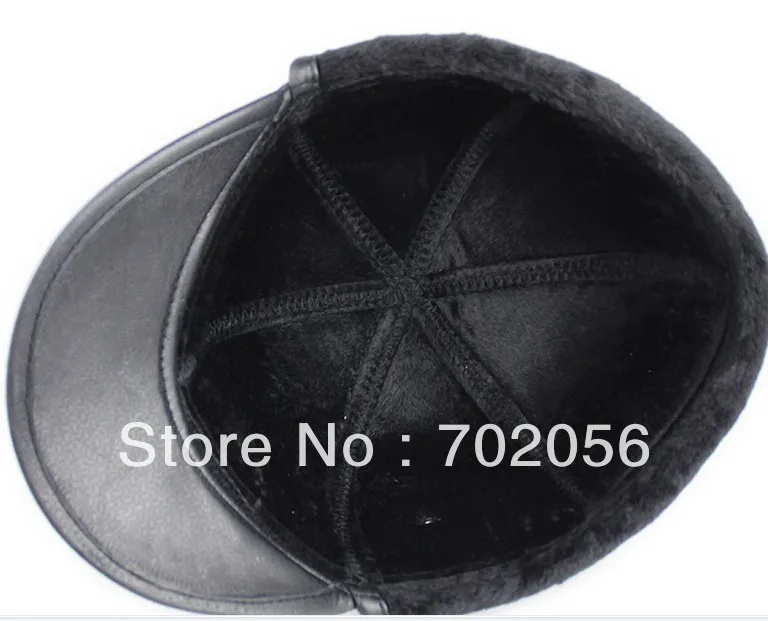 Рисунок 3 - Мужские шапки из натуральной овечьей кожи с козырьком