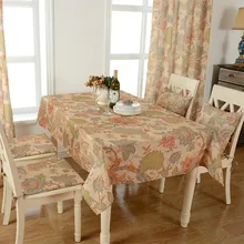 Table Tissu imperméable Nappes fleur Imprimer Table À Manger Couverture Textile À La Maison Cuisine décor À La Maison