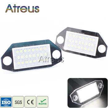 

Atreus Car LED License Plate Lights 12V For Ford Mondeo MK3 4d 5D Accessories No Error White SMD LED Number Plate Lamp Bulb Kit